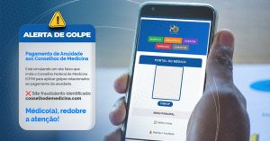 Alerta do Conselho Federal de Medicina sobre site fraudulento
