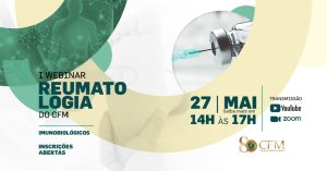 Webinar de Reumatologia do CFM abordará uso de imunobiológicos