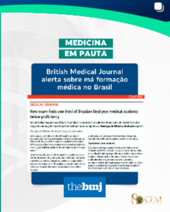 Um em cada três recém-formados em medicina no Brasil não possui conhecimentos adequados, aponta estudo